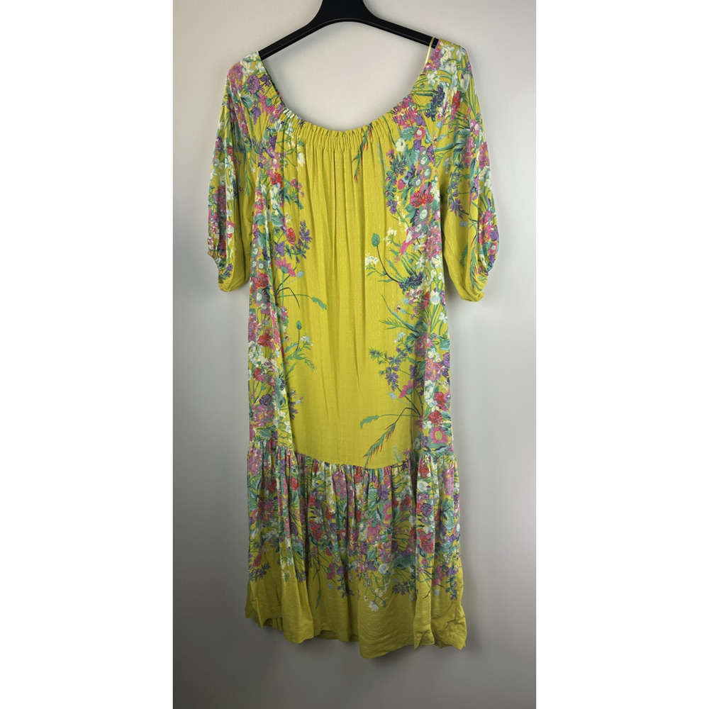 by Anthropologie Eliora Off the shoulder Floral Maxi Dress Small *Missing Belt - Picture 12 of 14